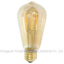 5W E27 Gold Cover LED Filament Bulb with CE Approval